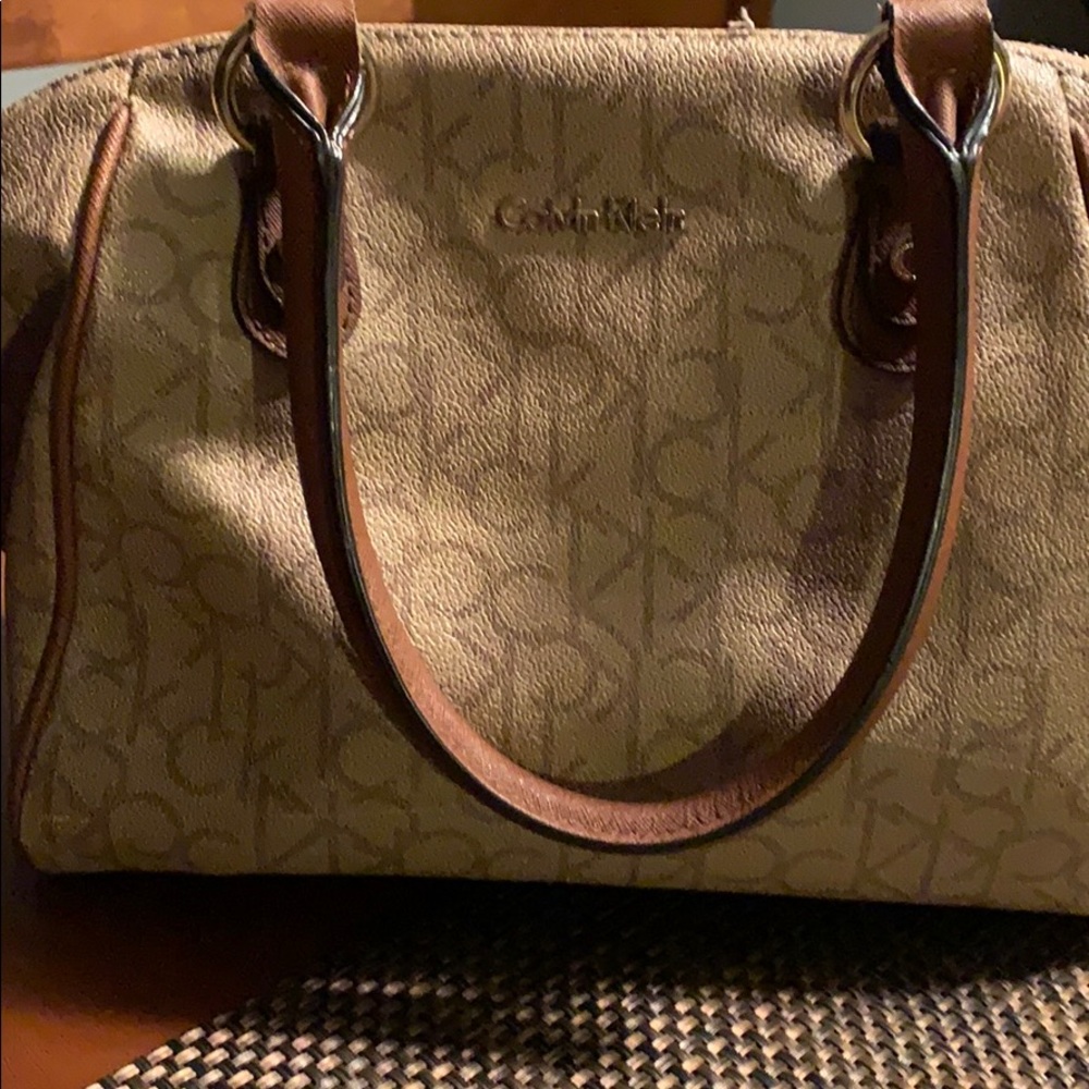 Calvin Klein hand bag light brown